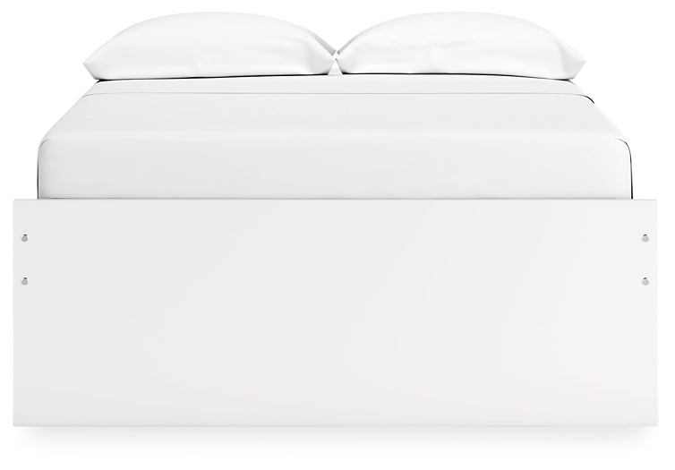 Ashley Express - Cama de plataforma Onita con espacio de almacenamiento en un lateral