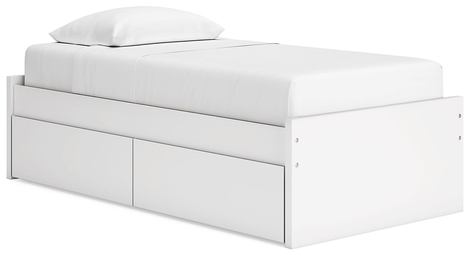 Ashley Express - Cama de plataforma Onita con espacio de almacenamiento en un lateral