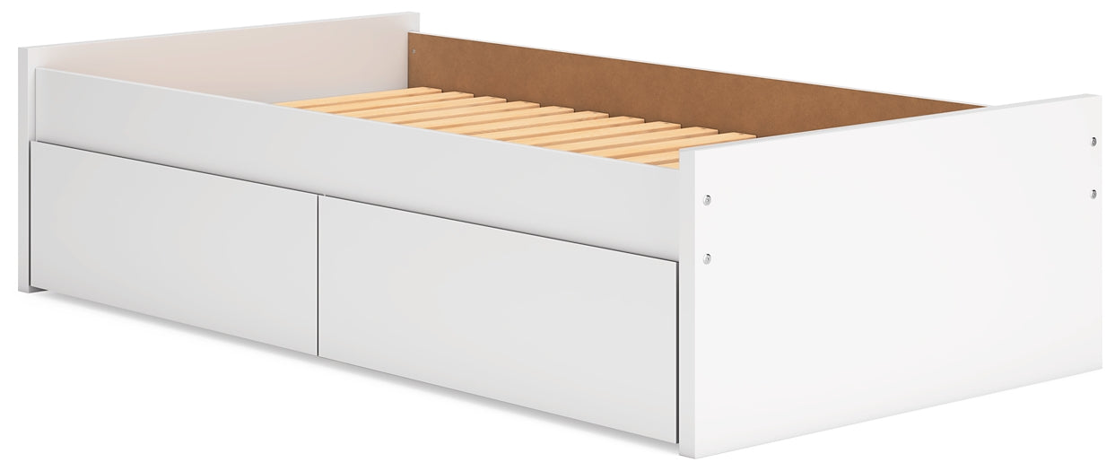 Ashley Express - Cama de plataforma Onita con espacio de almacenamiento en un lateral