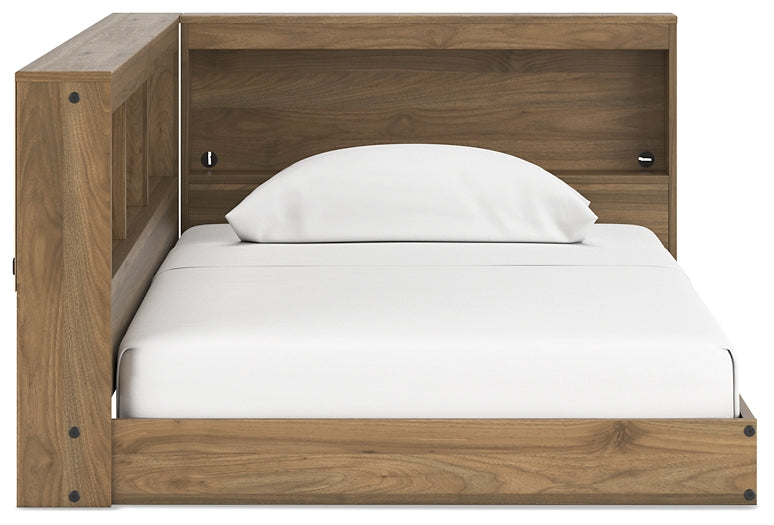Ashley Express - Cama con almacenaje y librería Deanlow