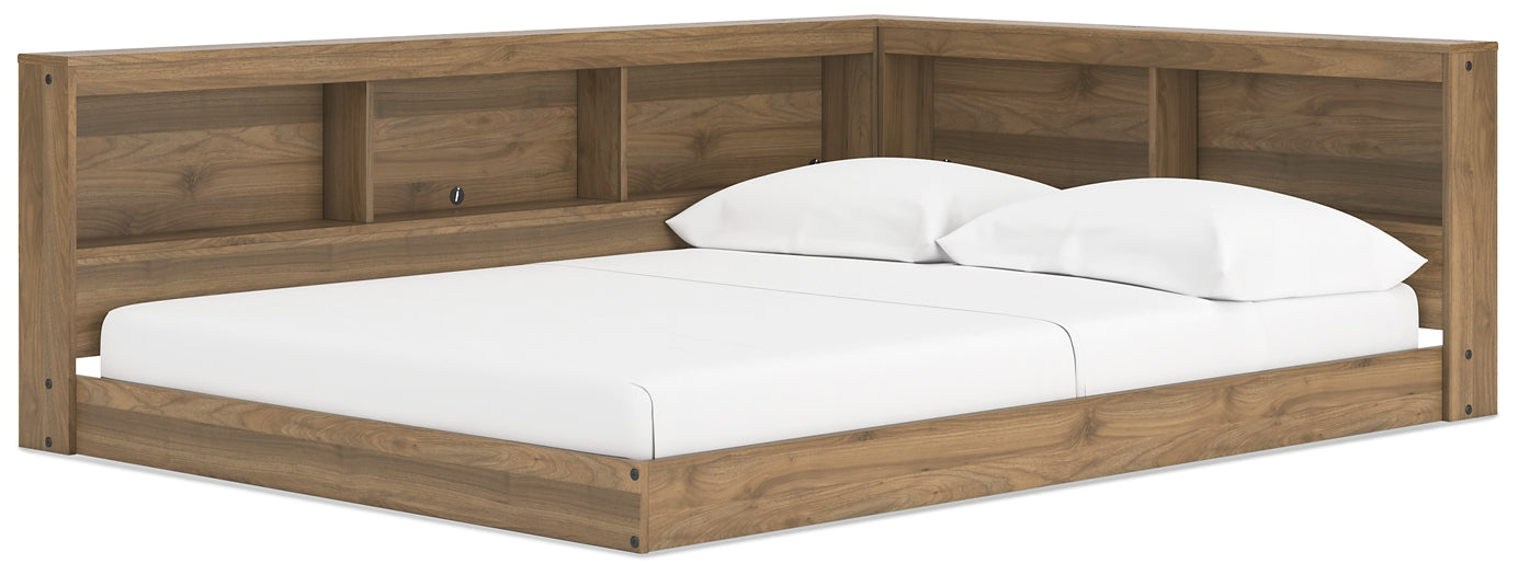 Ashley Express - Cama con almacenaje y librería Deanlow