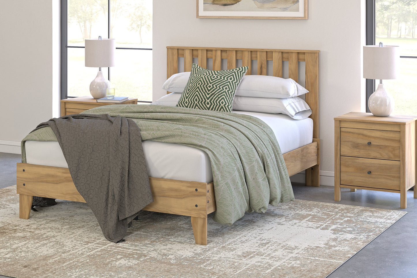 Ashley Express - Cama con plataforma Bermacy