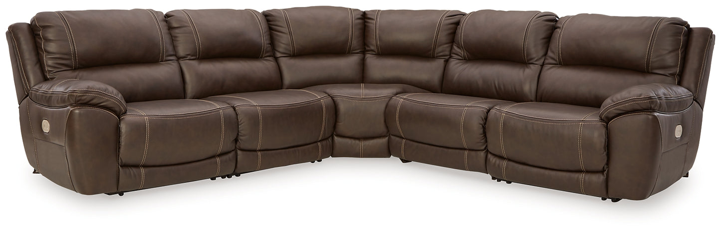 Seccional reclinable eléctrico Dunleith de 5 piezas