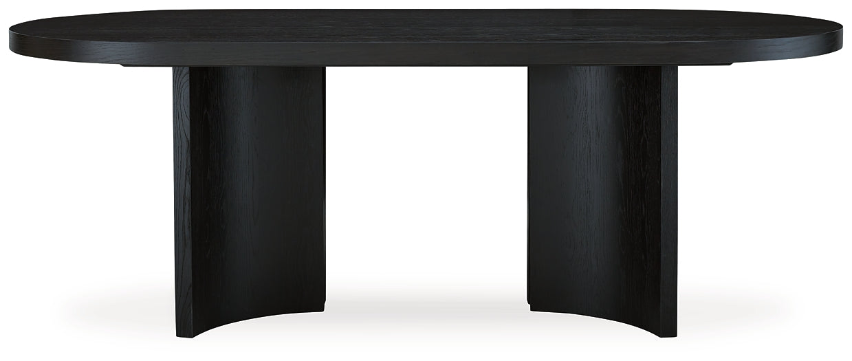 Mesa de comedor ovalada Rowanbeck