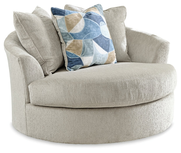 Silla giratoria extragrande con acento Maxon Place