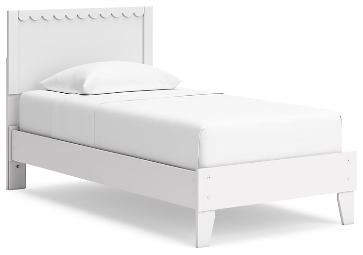Ashley Express - Cama con plataforma y paneles Hallityn