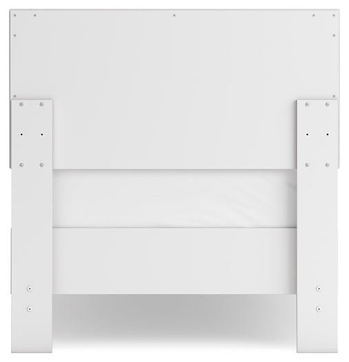 Ashley Express - Cama con plataforma y paneles Hallityn