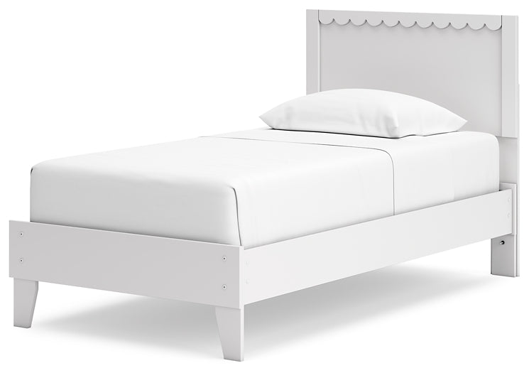 Ashley Express - Cama con plataforma y paneles Hallityn