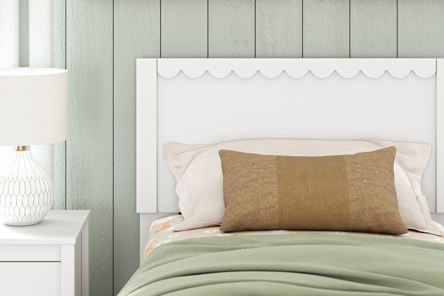 Ashley Express - Cama con plataforma y paneles Hallityn
