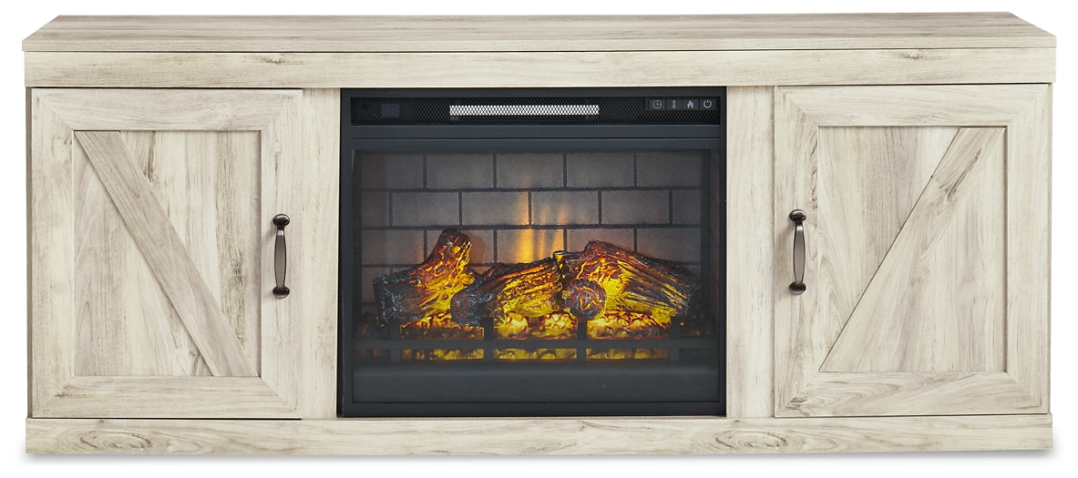 Ashley Express - Centro de entretenimiento Bellaby de 4 piezas con chimenea eléctrica
