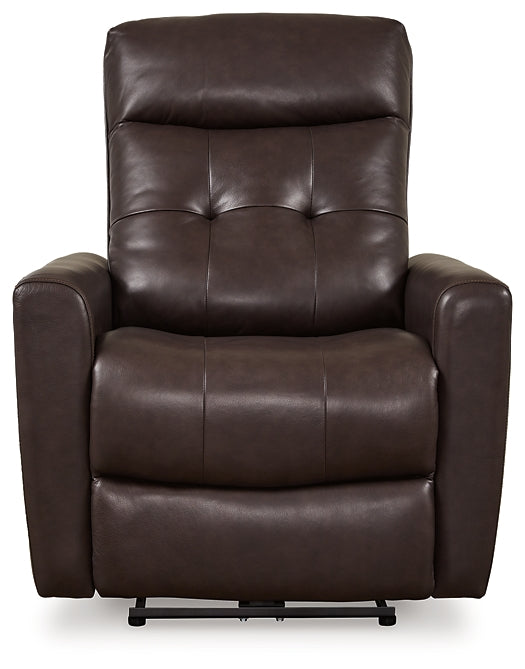 Ashley Express - Sillón reclinable eléctrico Pisgham con reposacabezas ajustable