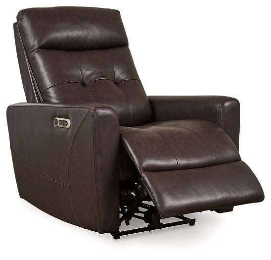 Ashley Express - Sillón reclinable eléctrico Pisgham con reposacabezas ajustable