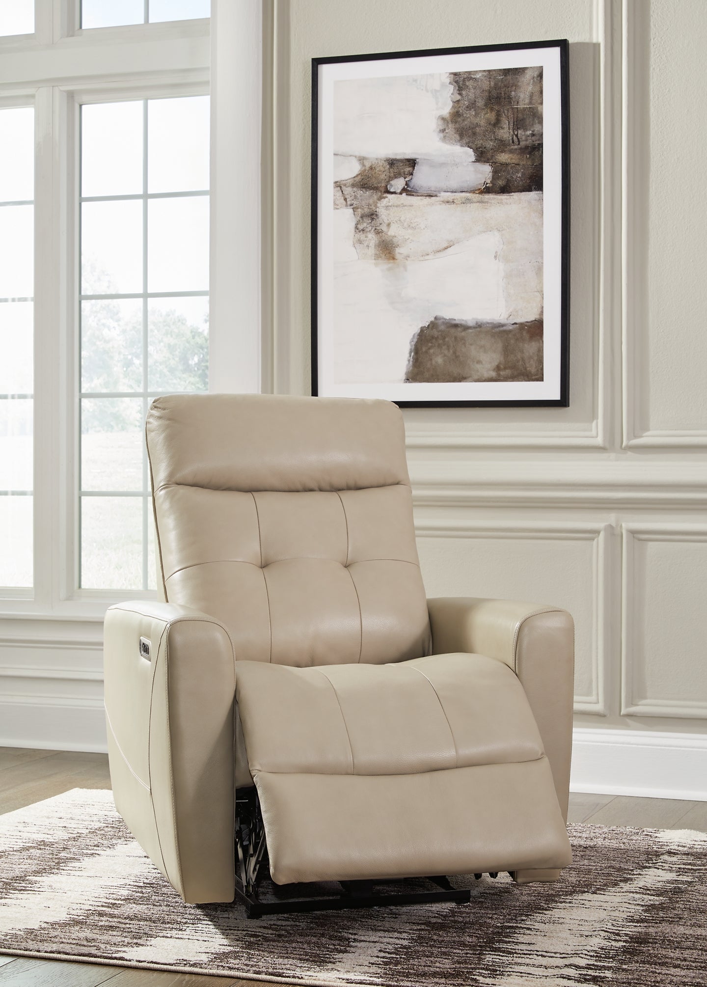 Ashley Express - Sillón reclinable eléctrico Pisgham con reposacabezas ajustable