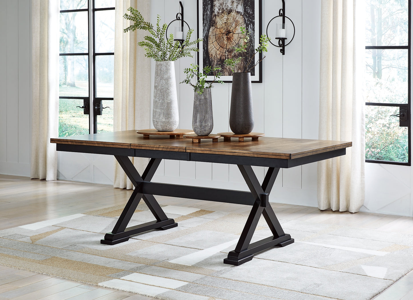 Mesa de comedor Wildenauer y 8 sillas