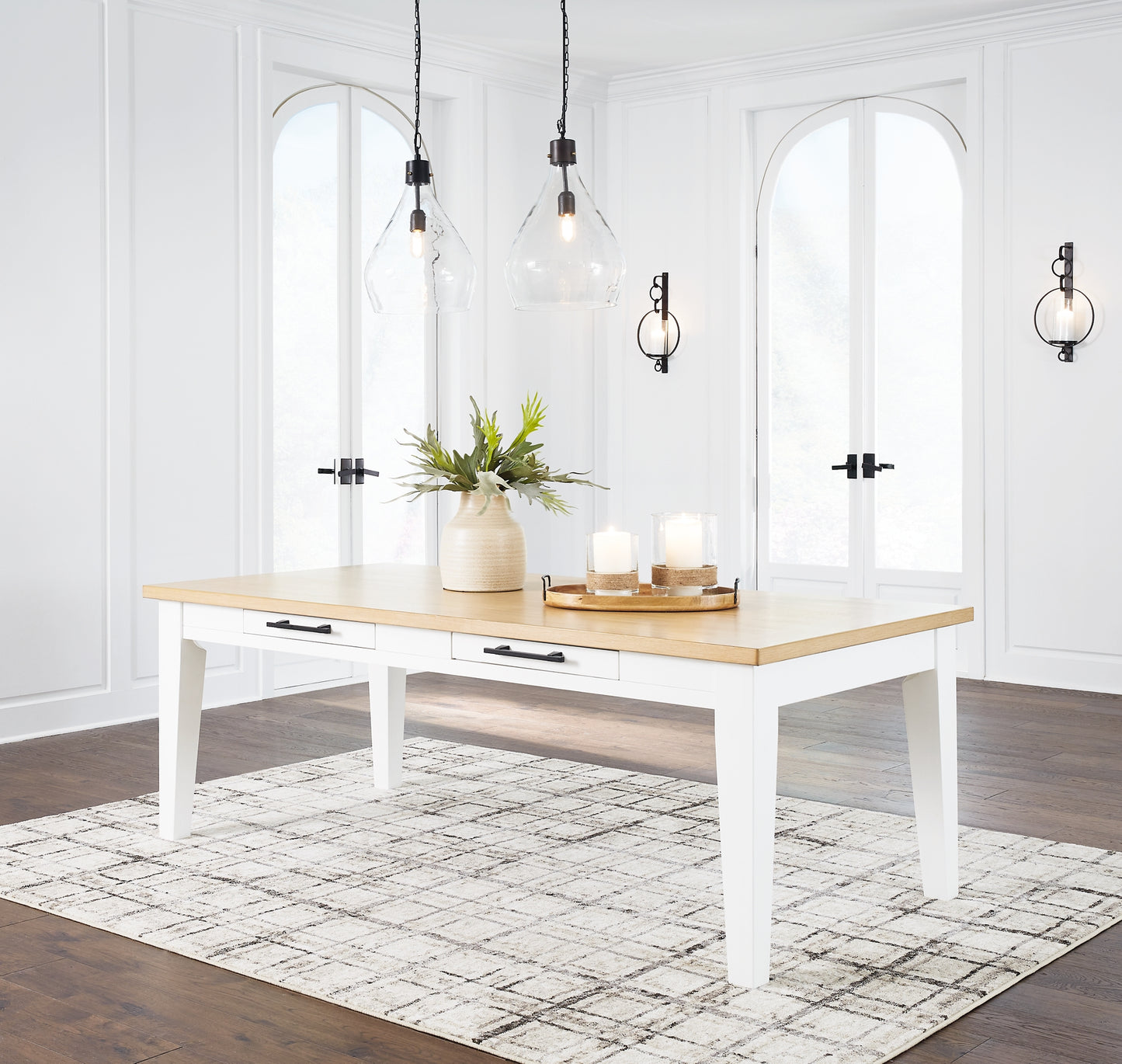 Mesa de comedor Ashbryn y 6 sillas