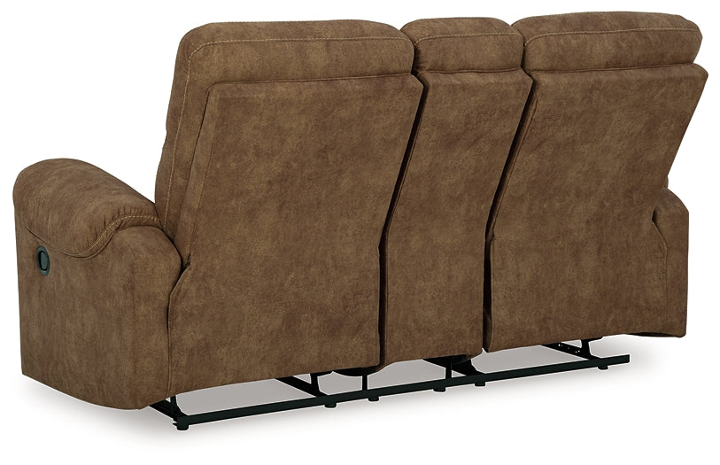 Loveseat doble recreativo Edenwold con consola