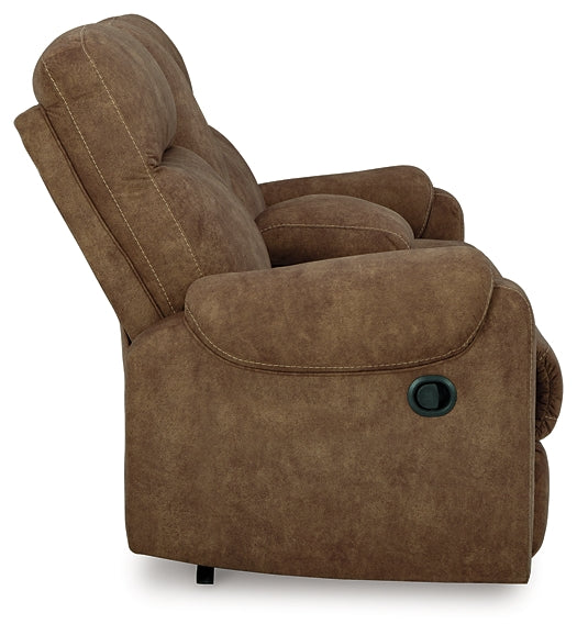 Loveseat doble recreativo Edenwold con consola