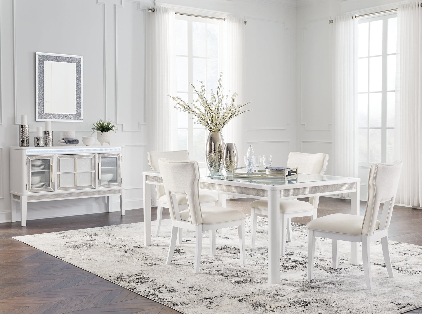 Mesa de comedor Chalanna y 4 sillas