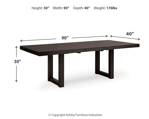 Mesa de comedor Neymorton y 8 sillas