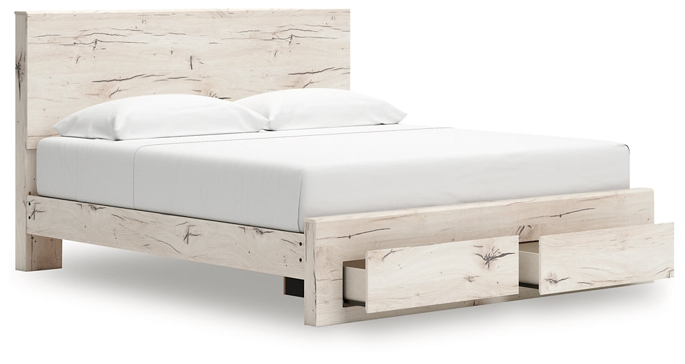 Cama con almacenamiento y paneles Lawroy