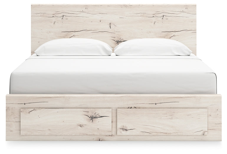 Cama con almacenamiento y paneles Lawroy