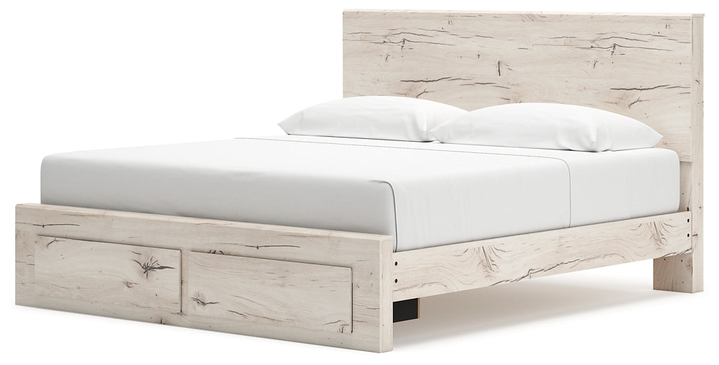 Cama con almacenamiento y paneles Lawroy