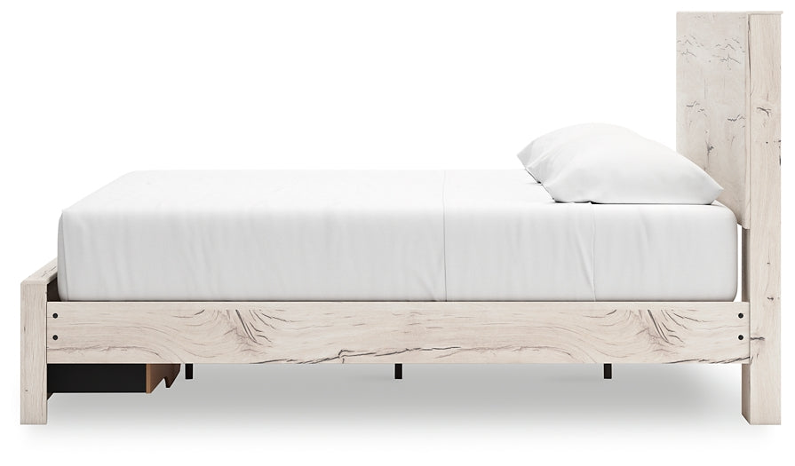 Cama con almacenamiento y paneles Lawroy