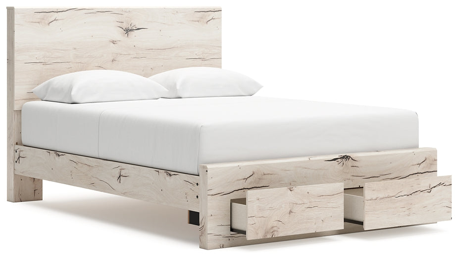 Cama con almacenamiento y paneles Lawroy