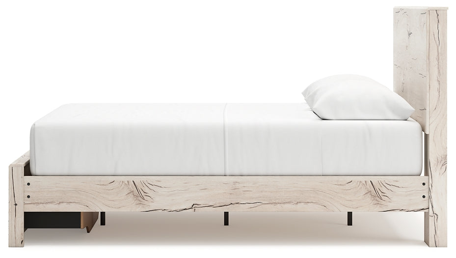 Cama con almacenamiento y paneles Lawroy