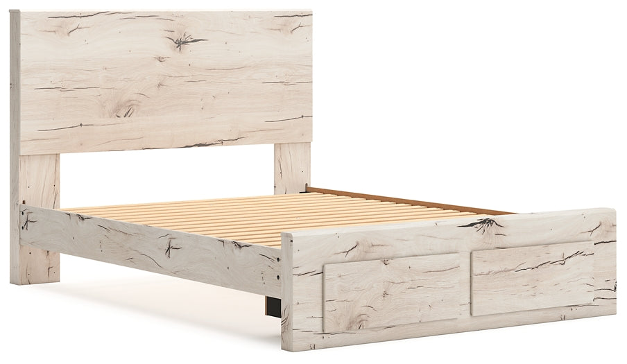 Cama con almacenamiento y paneles Lawroy