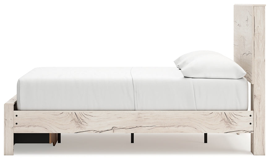 Cama con almacenamiento y paneles Lawroy