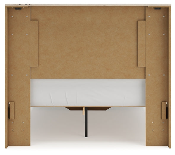 Cama con almacenamiento y paneles Lawroy