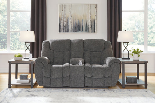 Loveseat doble recreativo Foreside con consola