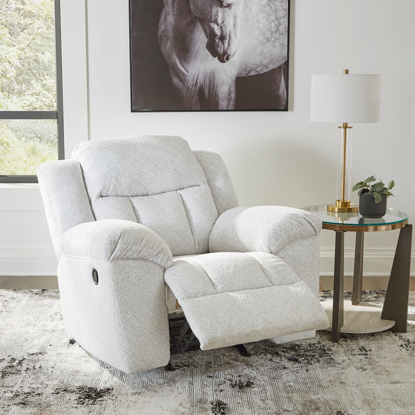 Sillón reclinable mecedor Frohn