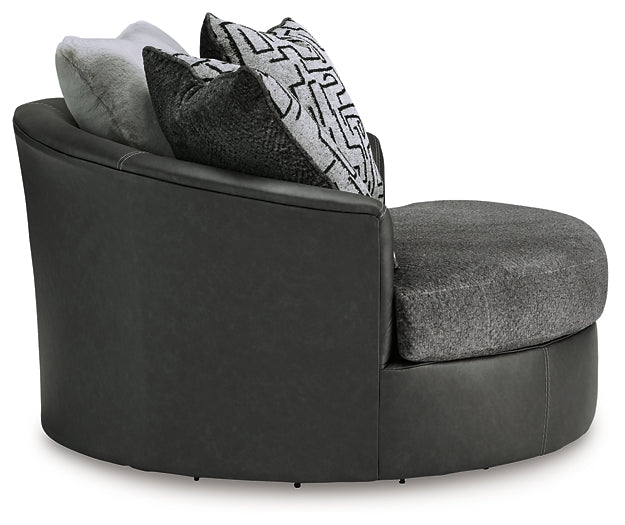 Silla giratoria extragrande con acento Brixley Pier