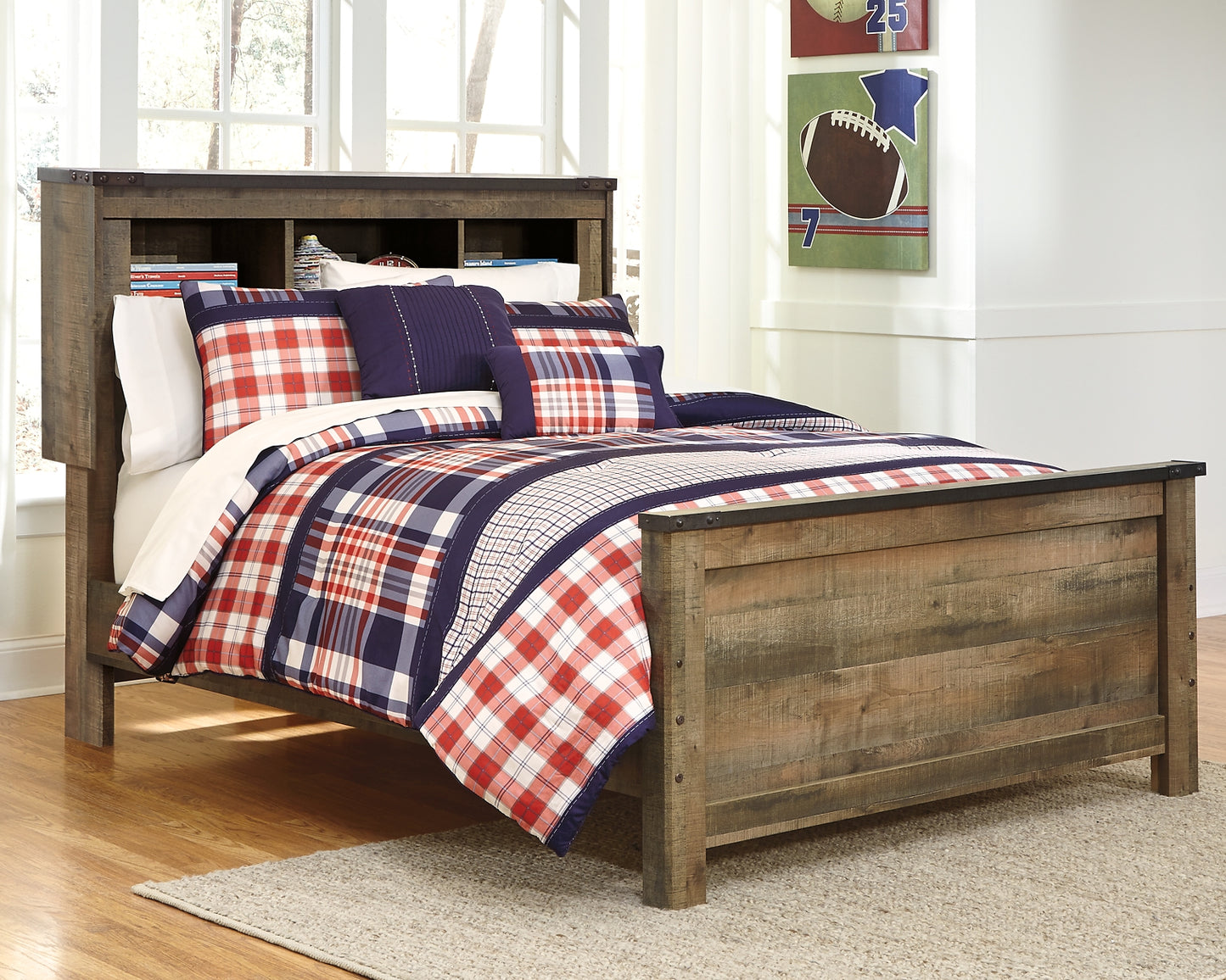 Ashley Express - Cama con librería Trinell