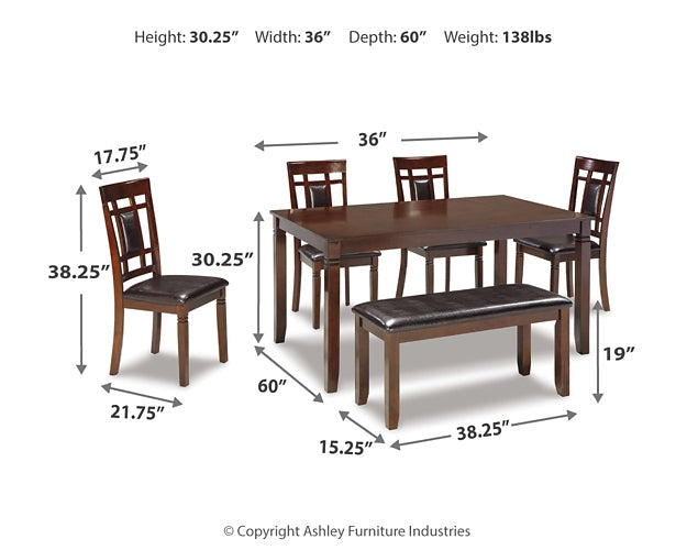 Juego de mesa de comedor Bennox (6 piezas)