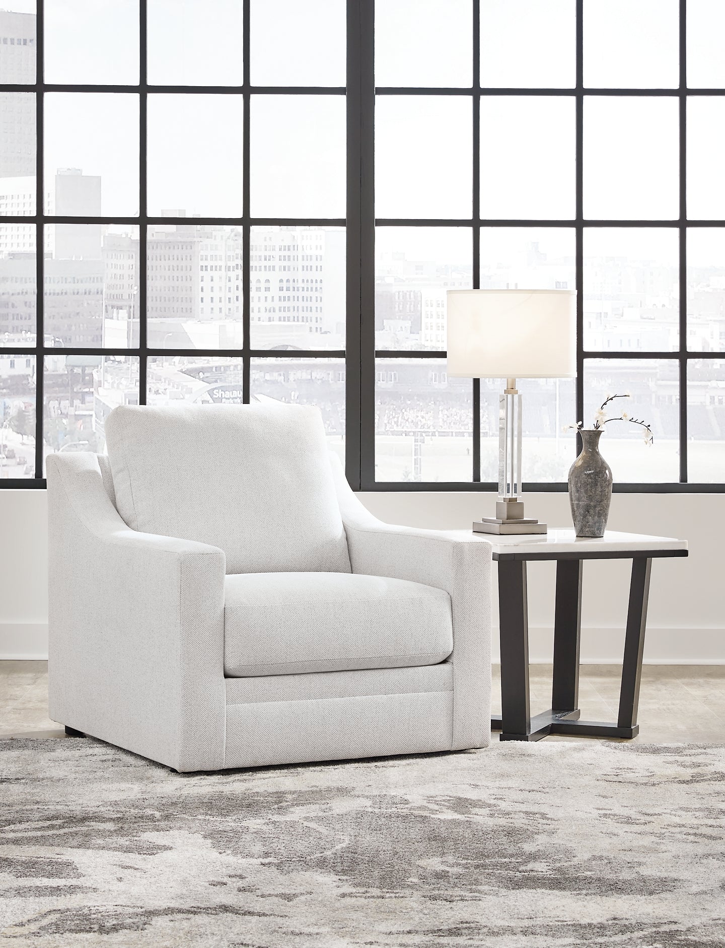 Sofá, loveseat, silla y otomana Maitelynn
