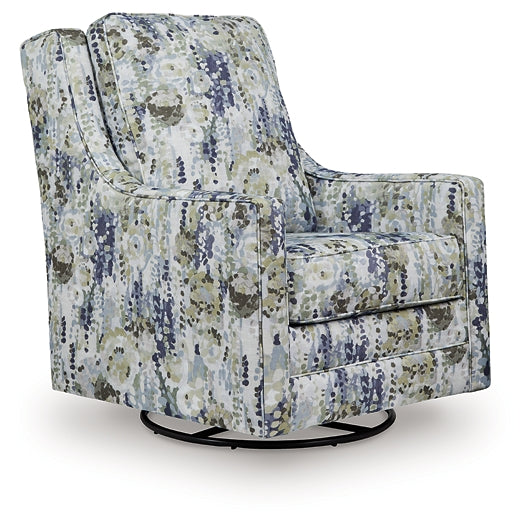 Sillón giratorio con acento deslizante Dustinford