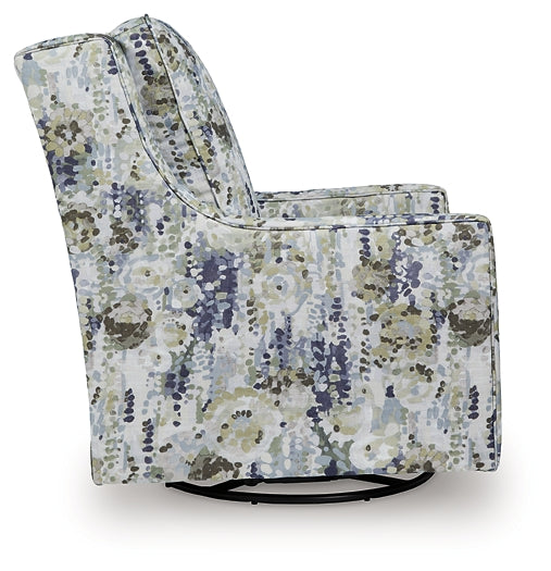 Sillón giratorio con acento deslizante Dustinford