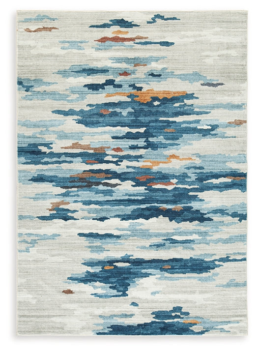 Ashley Express - Alfombra lavable mediana Vinlett