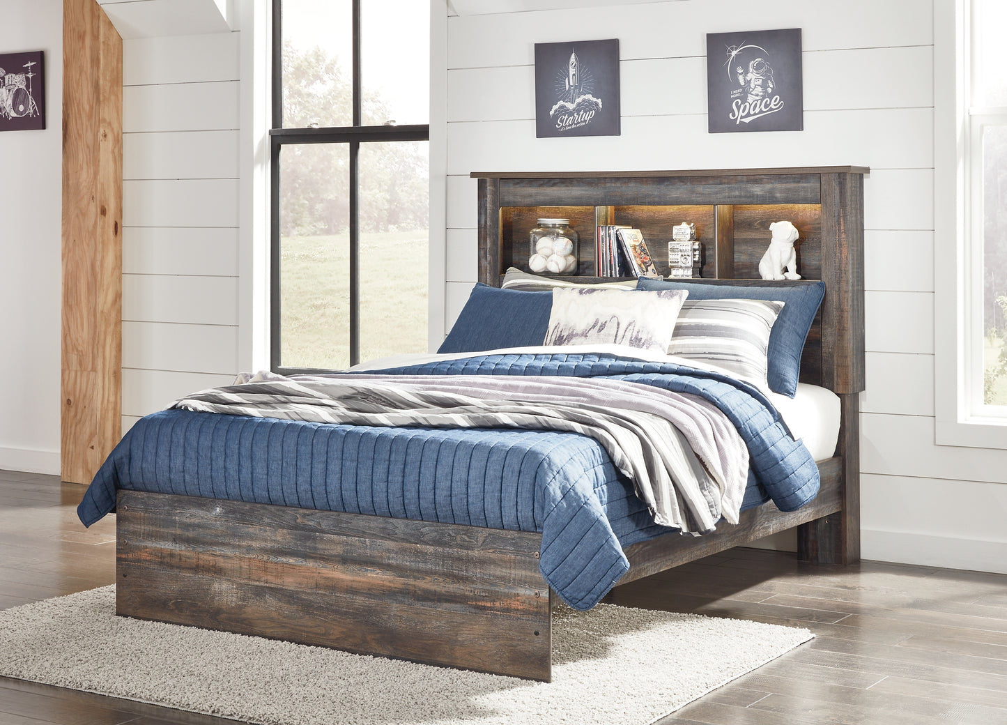 Cama con librería Drystan