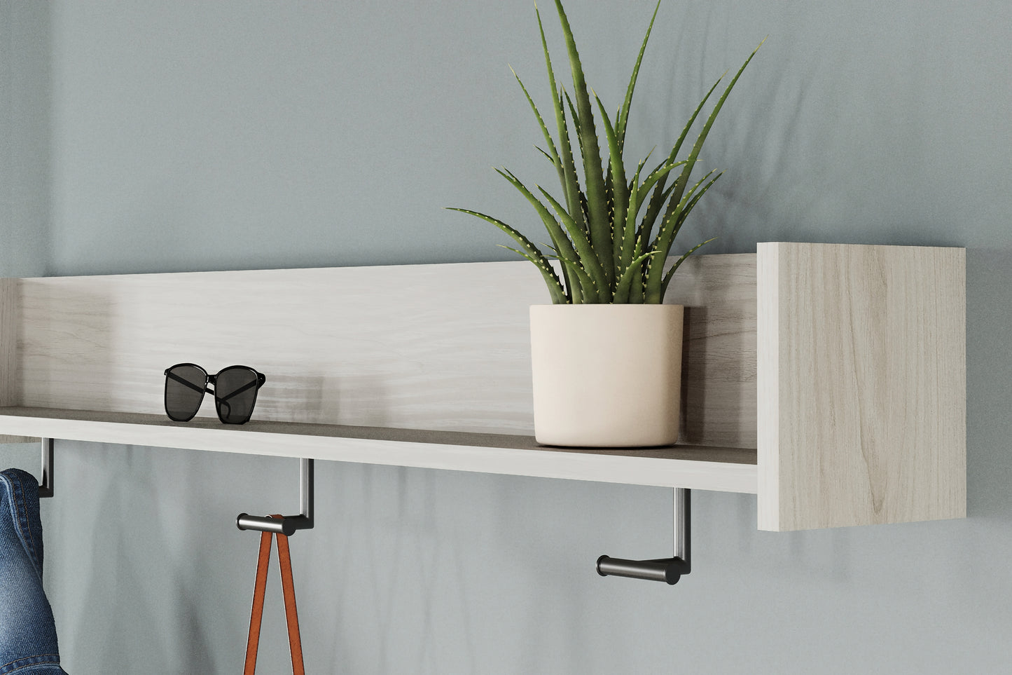 Ashley Express - Perchero de pared Socalle con estante