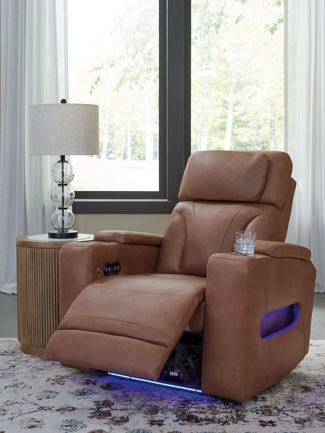 Sillón reclinable eléctrico Clean-Slate/reposacabezas ajustable