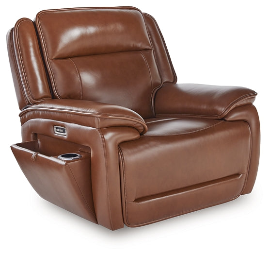 Sillón reclinable eléctrico Healy Pier con reposacabezas ajustable
