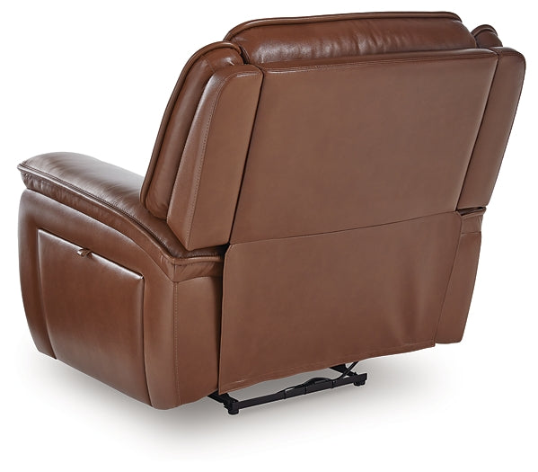 Sillón reclinable eléctrico Healy Pier con reposacabezas ajustable