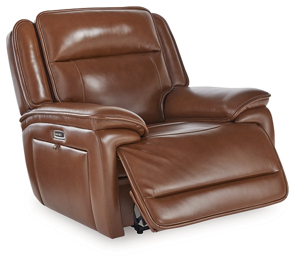 Sillón reclinable eléctrico Healy Pier con reposacabezas ajustable