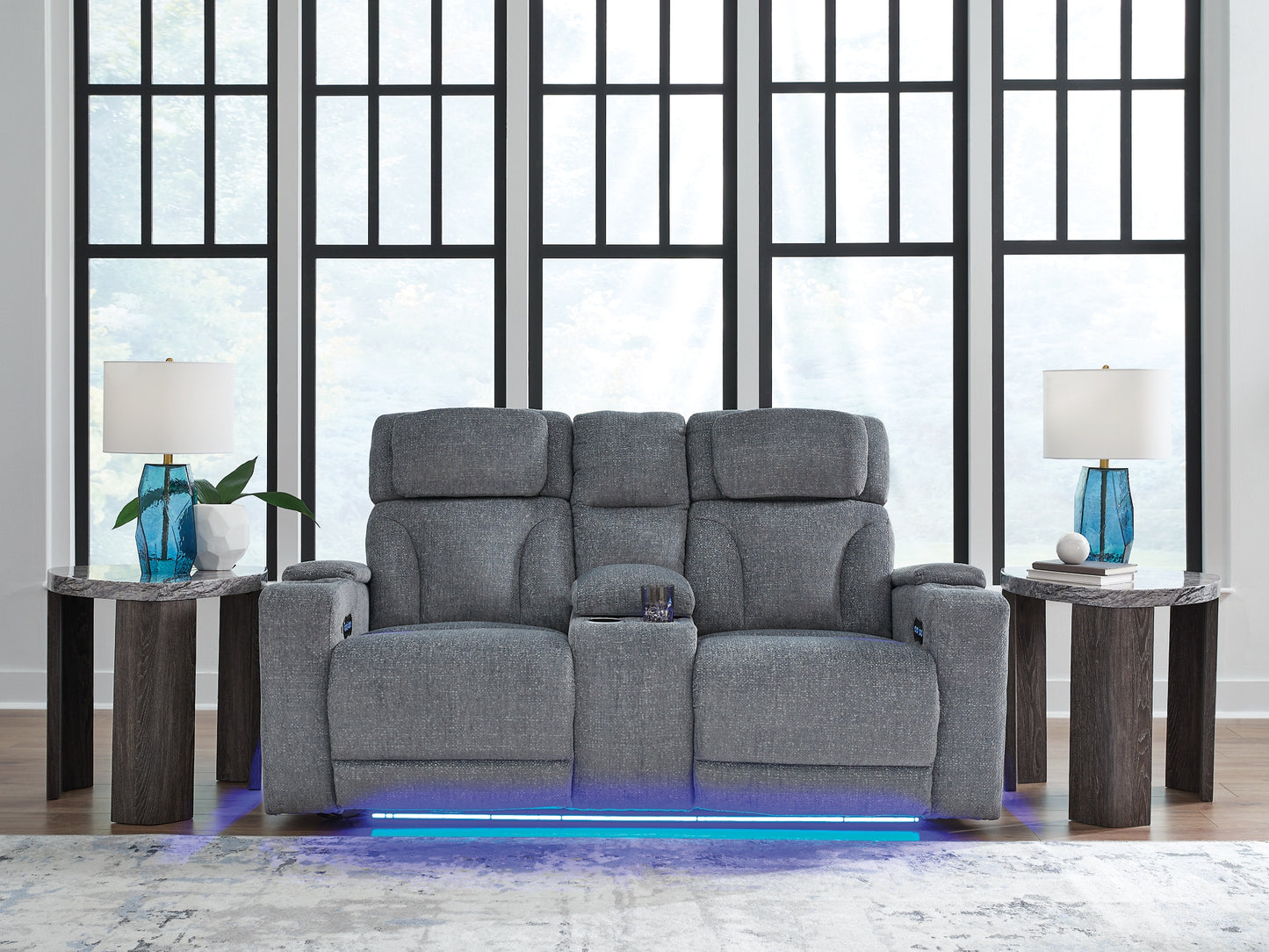 Estudio Cave PWR REC Loveseat/CON/ADJ HDRST