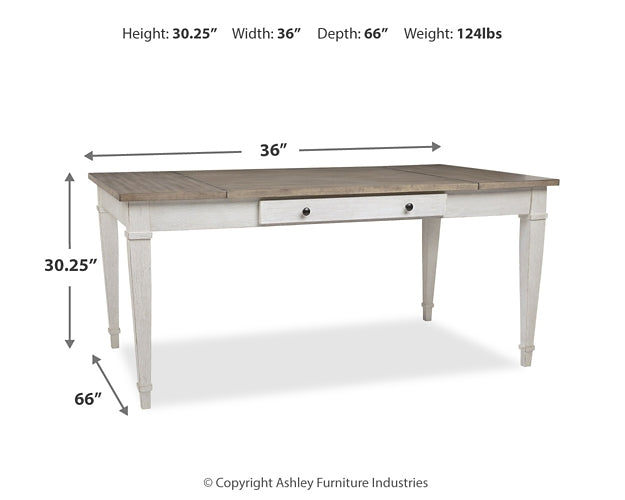 Ashley Express - Mesa Skempton RECT DRM con almacenamiento