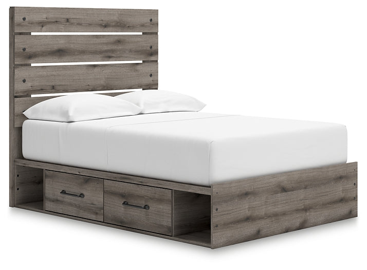 Cama con paneles y almacenamiento Graystorm